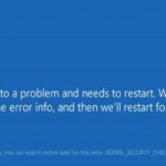 Fix Kernel Security Check failure